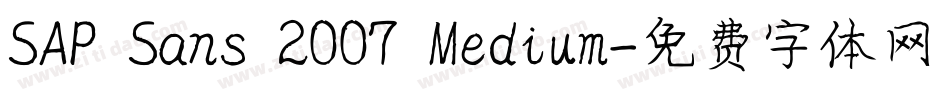 SAP Sans 2007 Medium字体转换